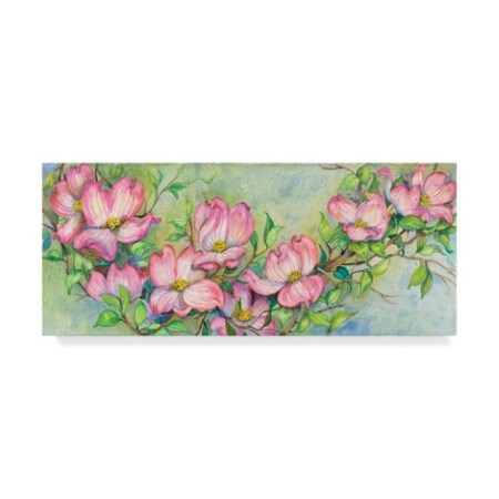 Trademark Fine Art Joanne Porter 'Pink Dogwood' Canvas Art, 10x24 ALI30471-C1024GG